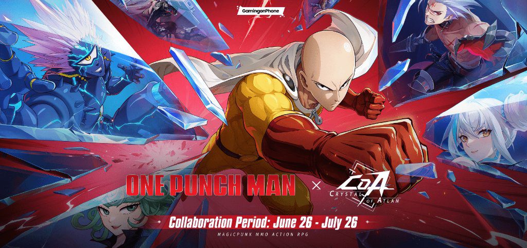 Crystal of Atlan announces One-Punch Man collaboration for its first major crossover, starting June 26