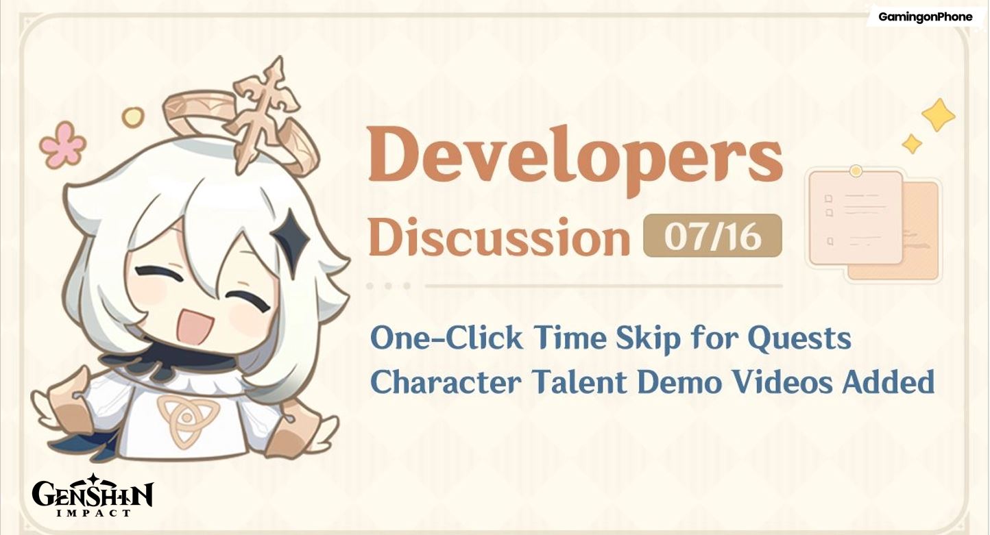 Genshin Impact Version 5.8 Update Developers’ Discussion talks about One-Click Time Skip for Quests, and more